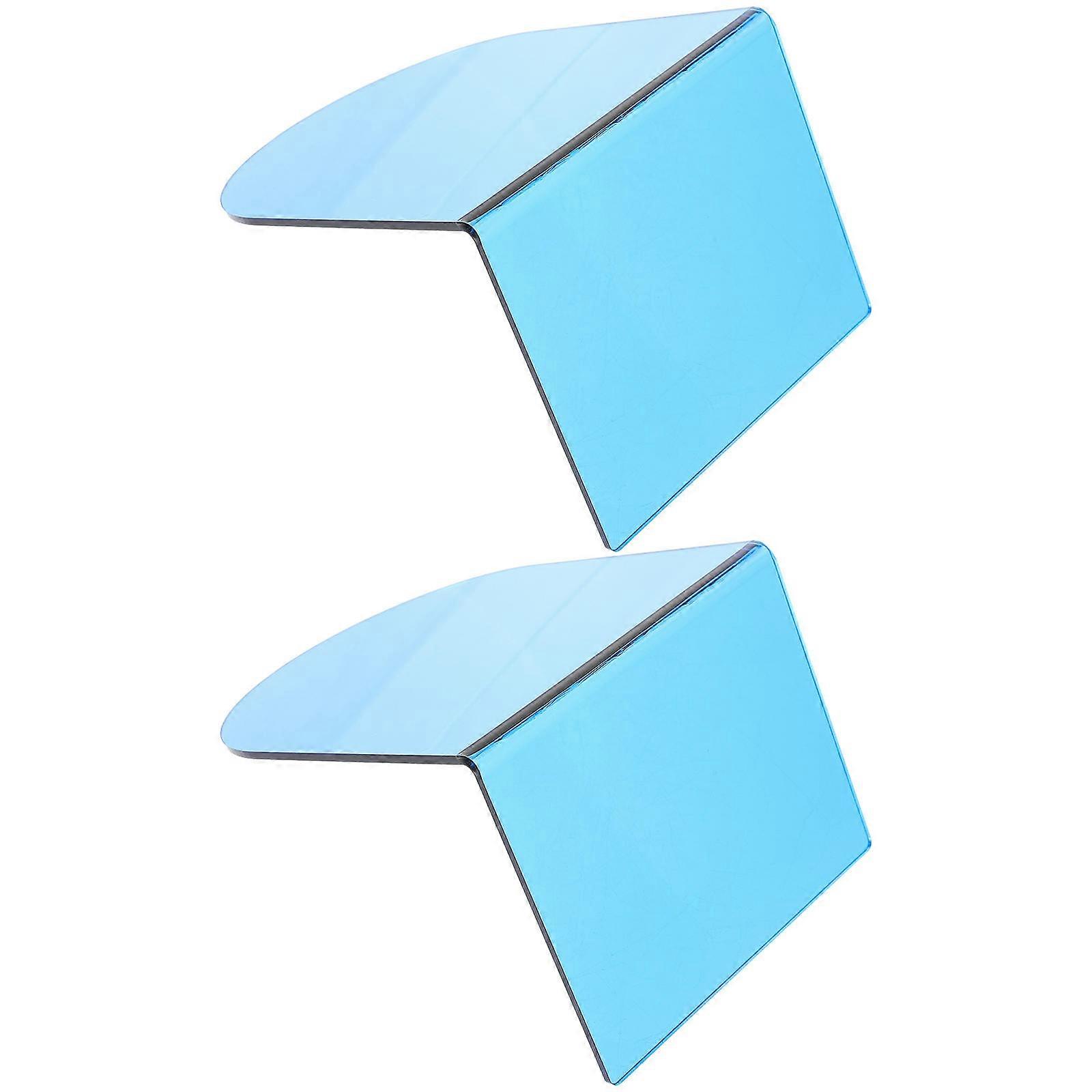 Display Easel Stand Clear Bookend Design Study Room 15.5X12X10CM 2Pcs