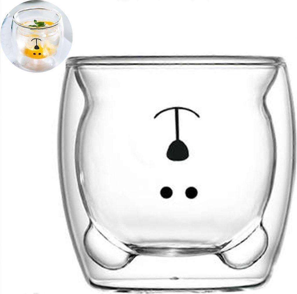 Cute Double-layer Insulation Cup Panda Mug for Coffee & Water