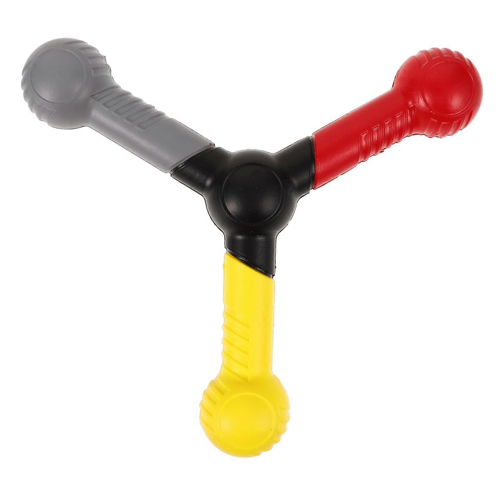 Reaction Training Stick Tool - 3-Way Football Trainer, Multi-Grip PU Clown Triangle, Assorted Colors, 30x30x4cm