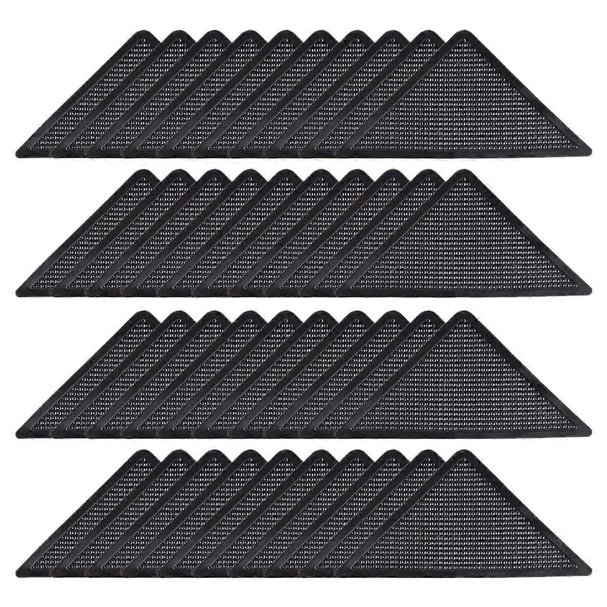 40 Pcs Anti Slip Rug Grippers for Hardwood Floors,Reusable Non-Trace Eco-Friendly Carpet Gripper for
