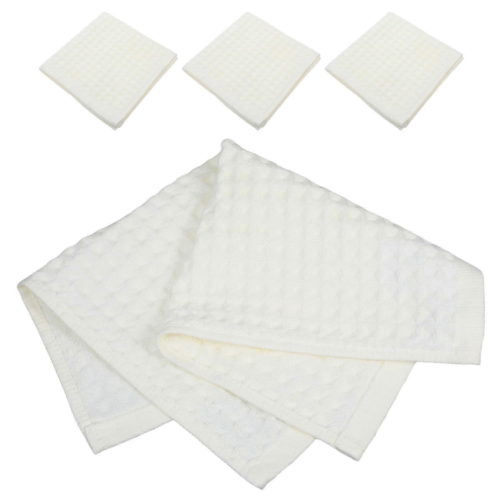 Luxury Towels Waffle Bath Towels All Users Sensitive Skin Users Highly Absorbent Lightweight Soft and Gentle 4Set