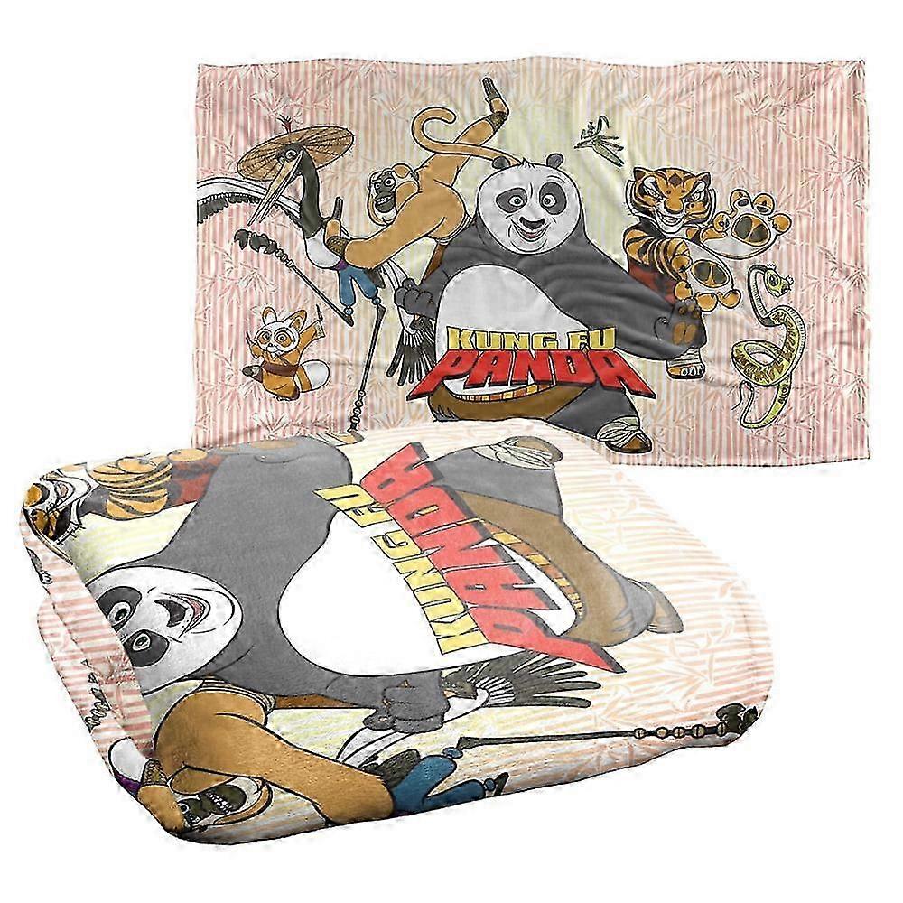 Kung Fu Panda Group Silky Touch Super Soft Throw Blanket
