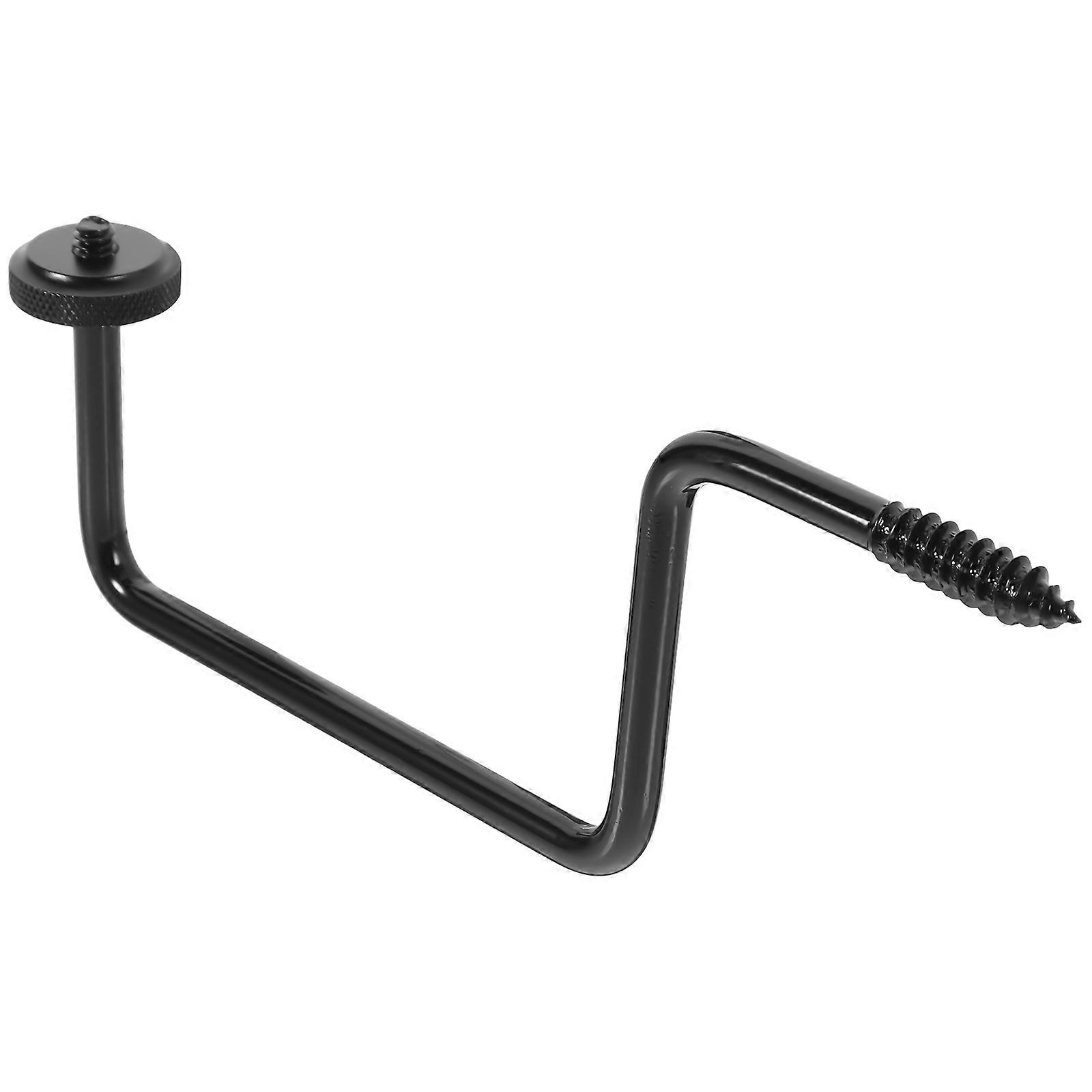 Iron Hook Mounting Heavy Duty Camera Bracket Daily Use Black 3Set