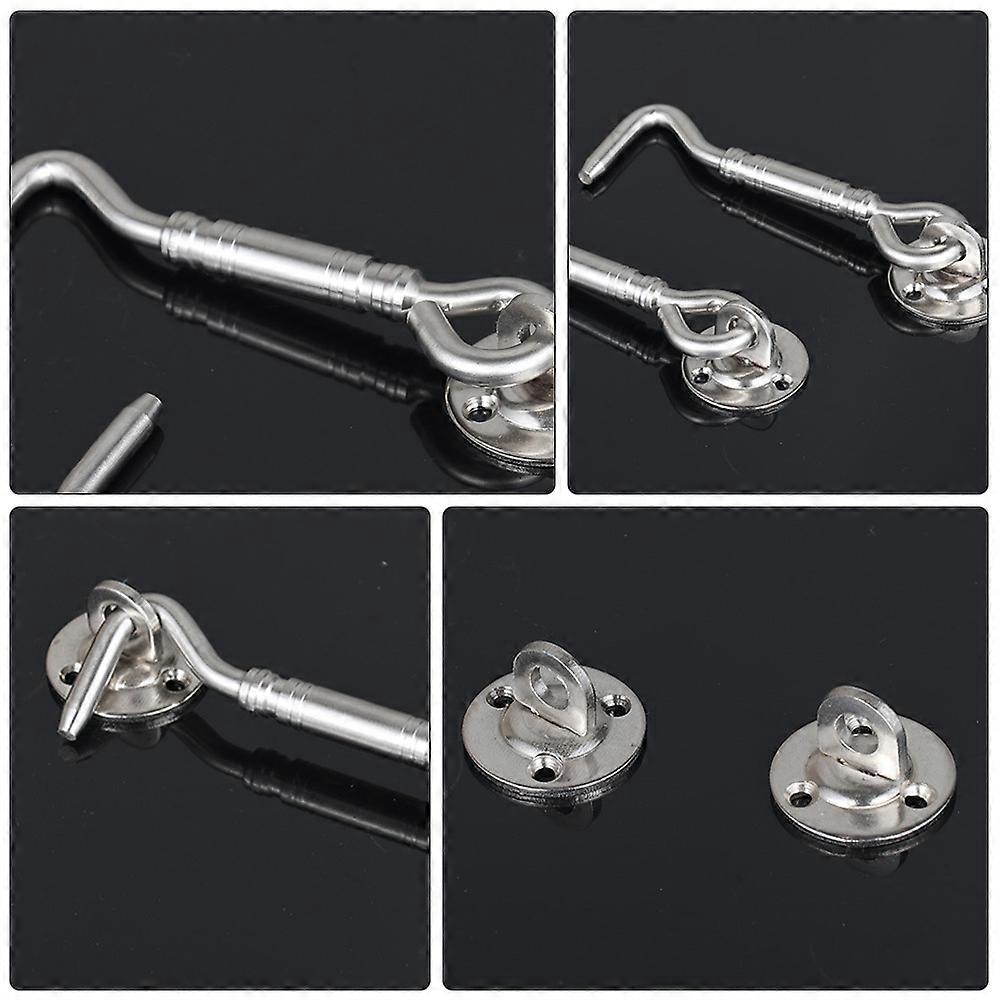 Stainless Steel Hook Set Windproof Function Simple Design 20x3cm 1Set