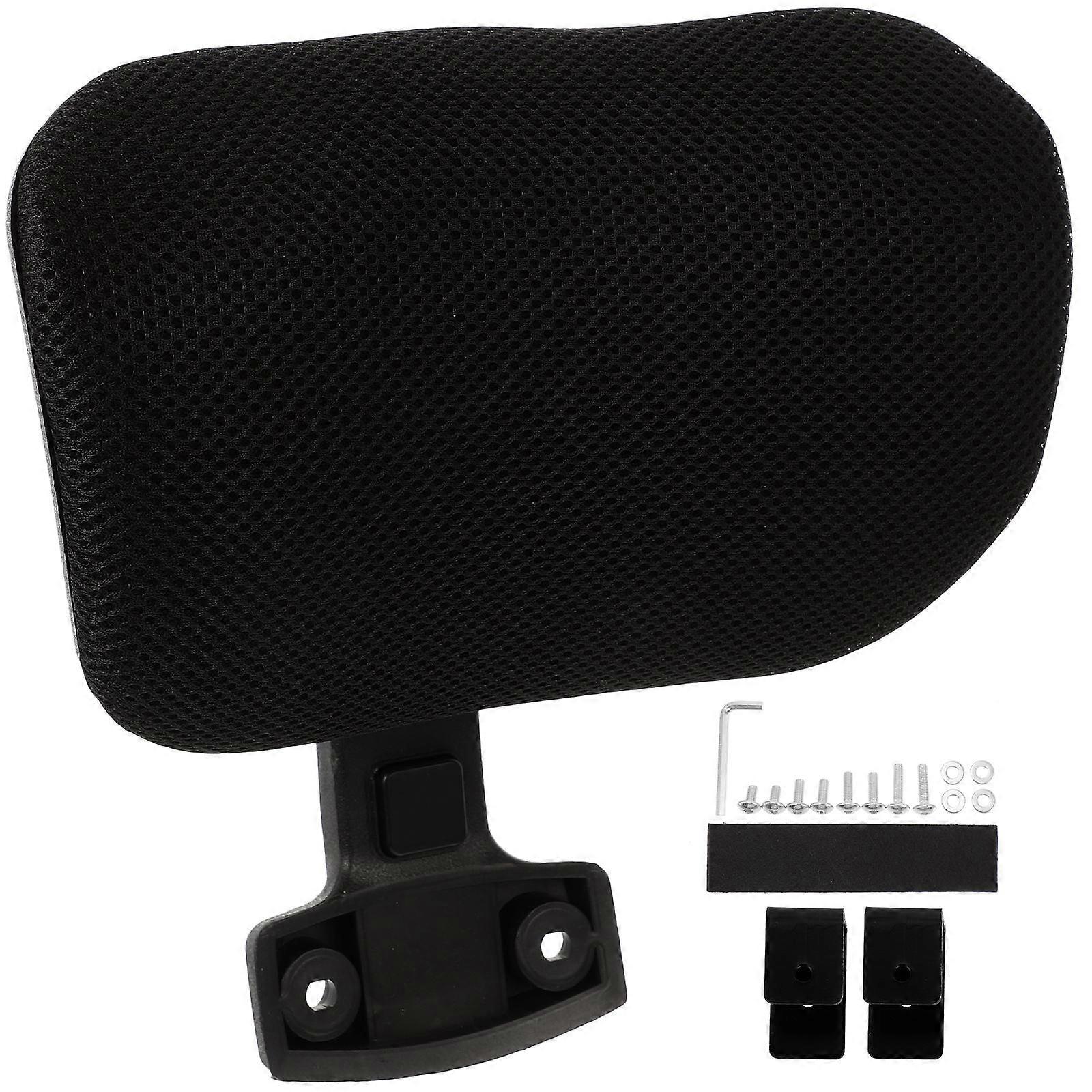 Adjustable Headrest Computer Chair Head Cushion Ergonomic Office Use Black 27X16CM 1 Set
