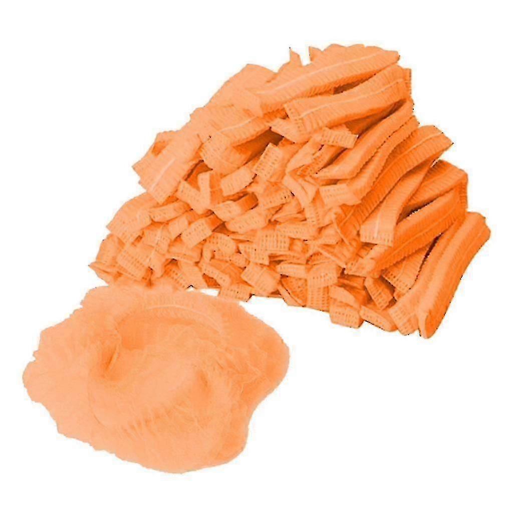 100 Pieces Disposable Net Bouffant Cap Non Woven Dustproof