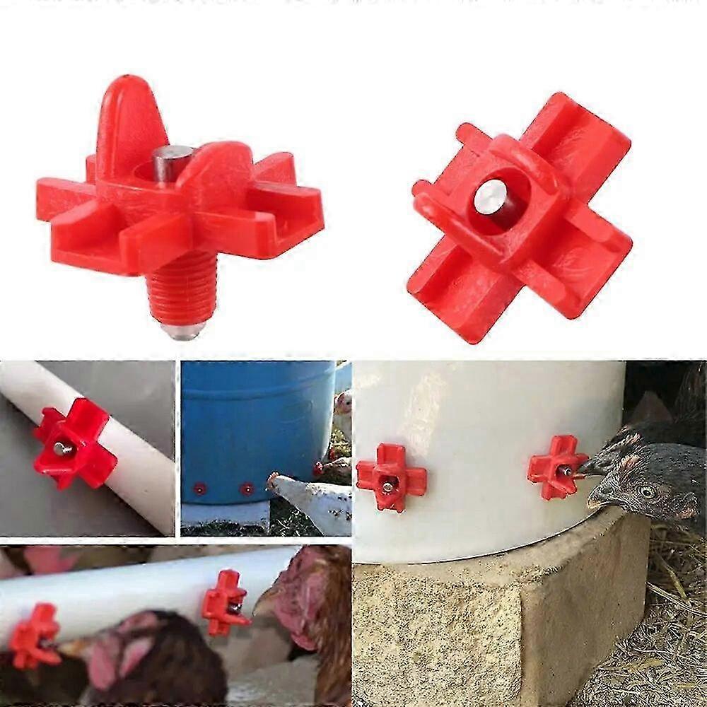 10pcs Horizontal Side Mount Automatic Poultry Waterer