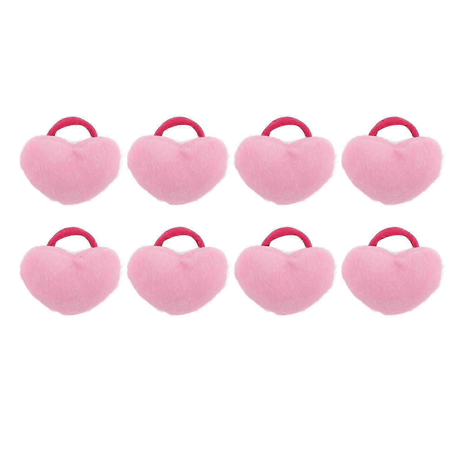 8 stk Synål Pute Multipurpose Hjerteformet Myk Håndleddspute Med Elastisk Stropp For Sy Quilting Håndverk