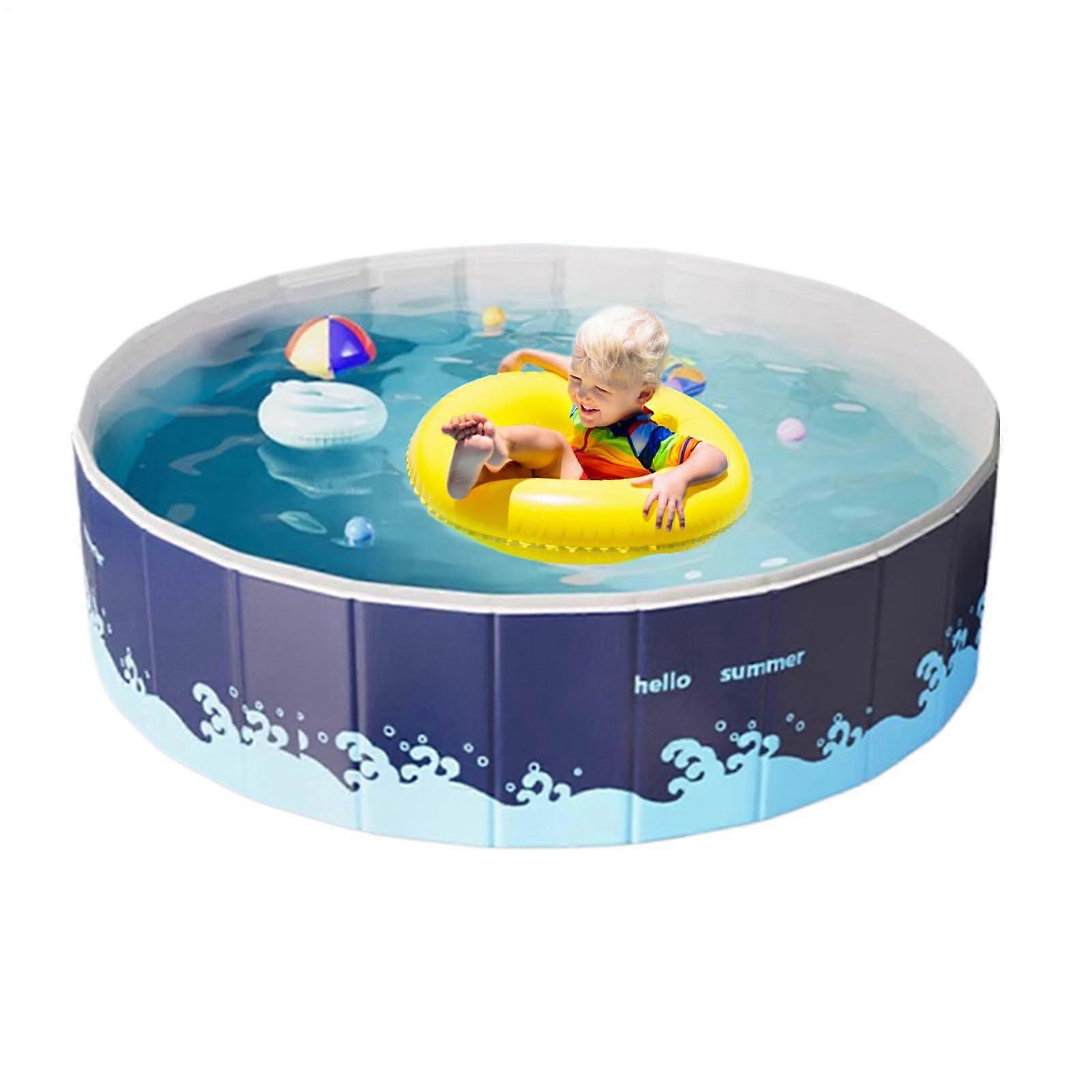 Foldable Paddling Pool  Kids' Pool  Collapsible Splash Pool with for Outdoor Play Activities in the Garden, Patio, and Yard