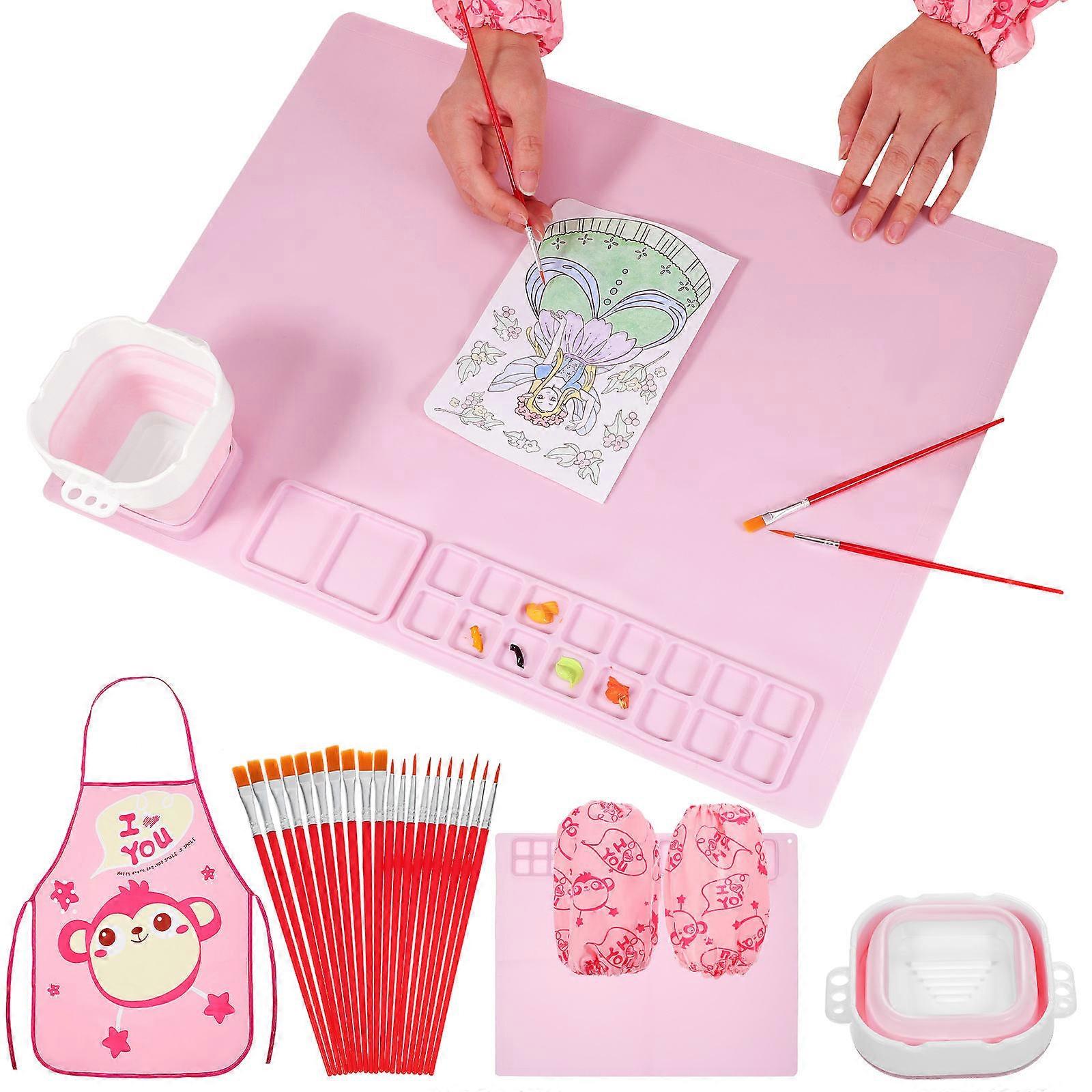 Painting Mat Set For Artists Creative Activities Assorted Color 39.00X38.00X0.10CM Storage 1Set