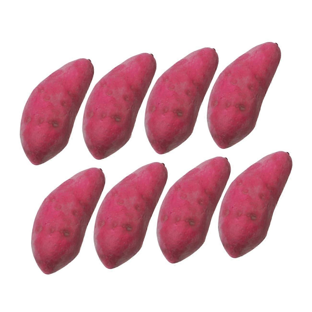 Lifelike Artificial Sweet Potato Models For Window Display And Photo Props, Foam Material, Various Sizes, Natural Brown