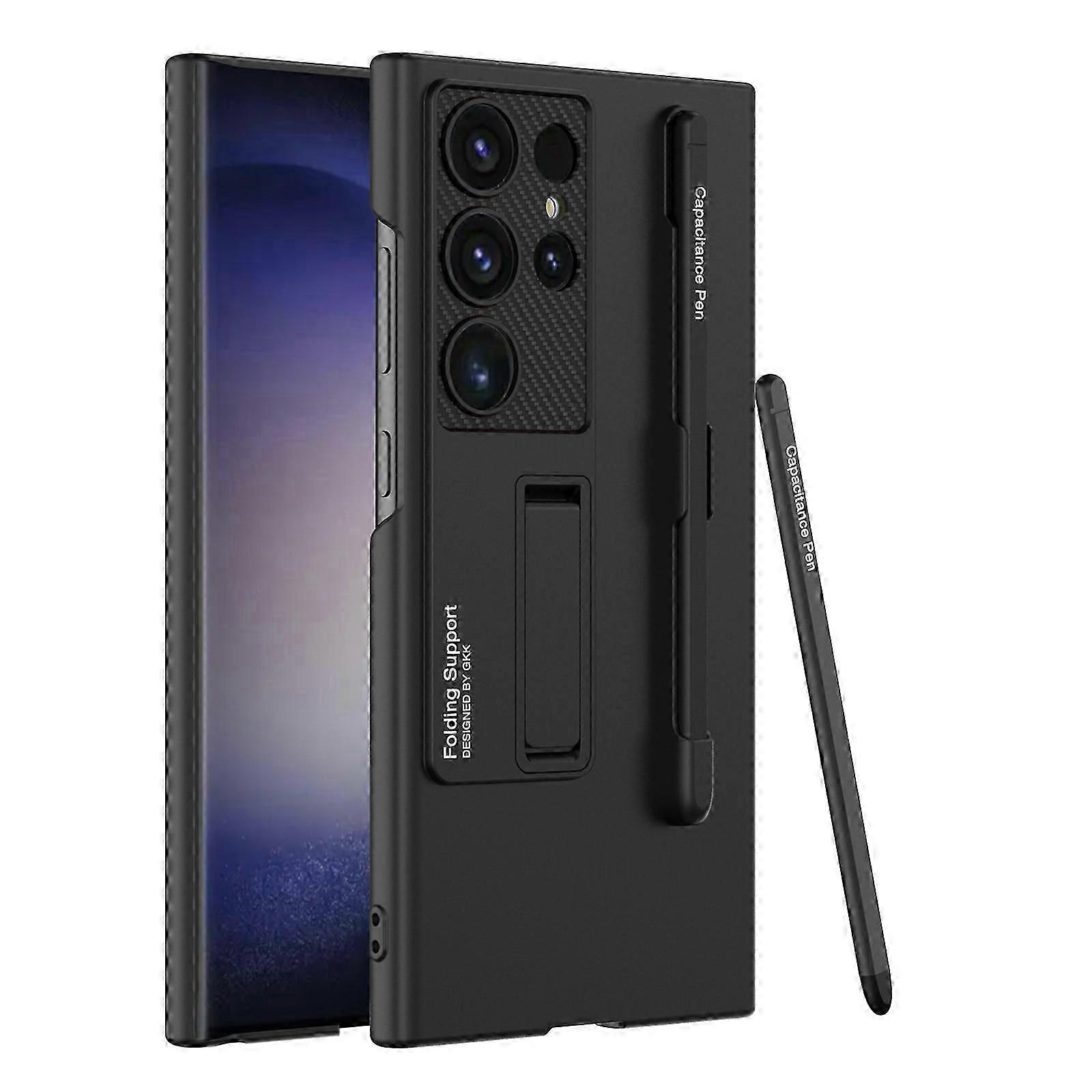 for Samsung Galaxy S24 Phone Case with S Pen Holder,Protective Thin Case for Galaxy S24 Case with Kickstand