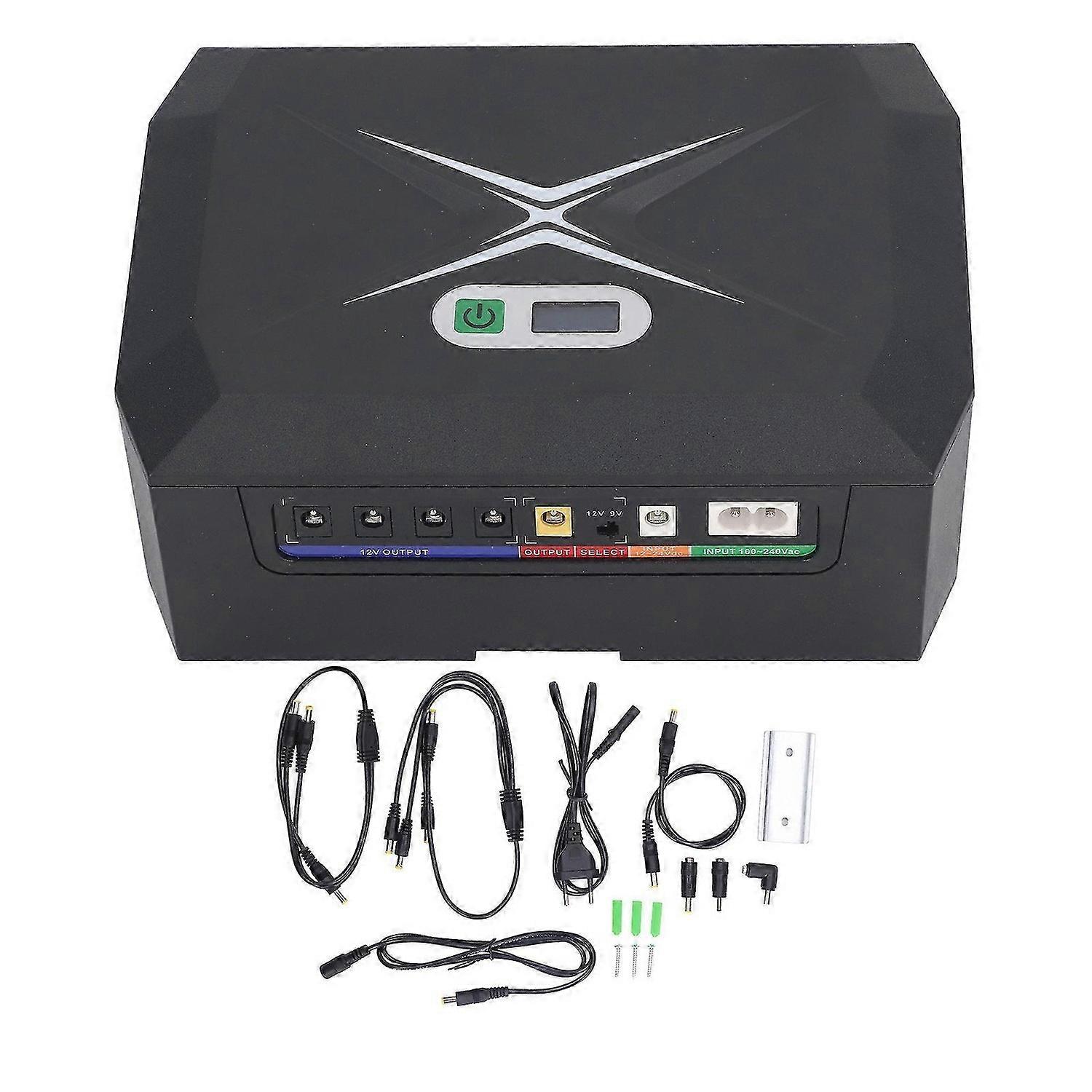 Mini UPS Battery Backup 20800mAh Uninterruptible Power Supply for Security Camera Router WiFi 60W 100240V EU Plug