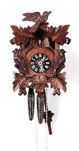 August Hard Cuckoo Clock 5 Leaf 3 Birds