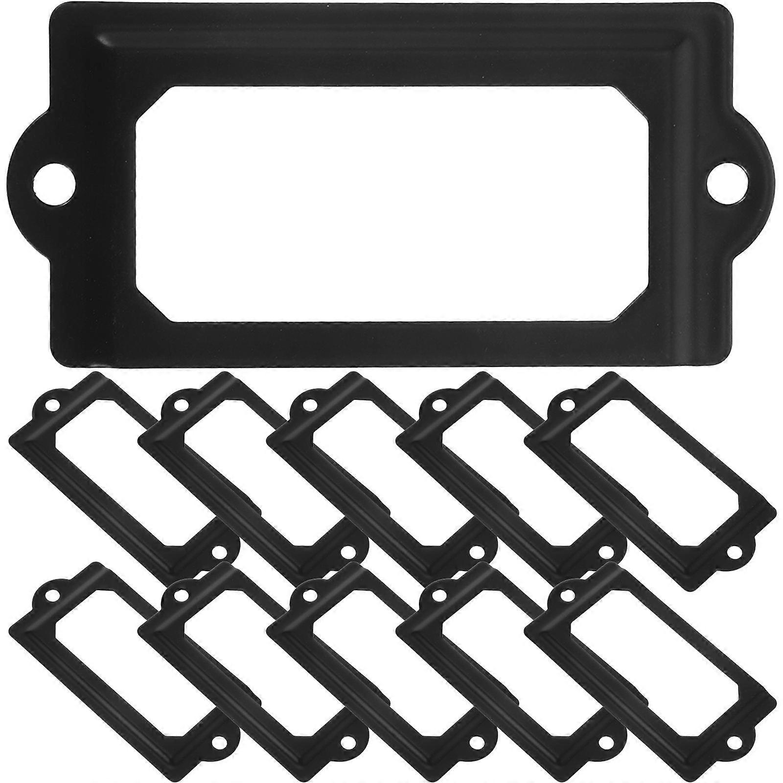 Product Label Holder File Cupboard Label Minimalist Design Office Workers 7.00X3.30X0.10Cm 12Pcs