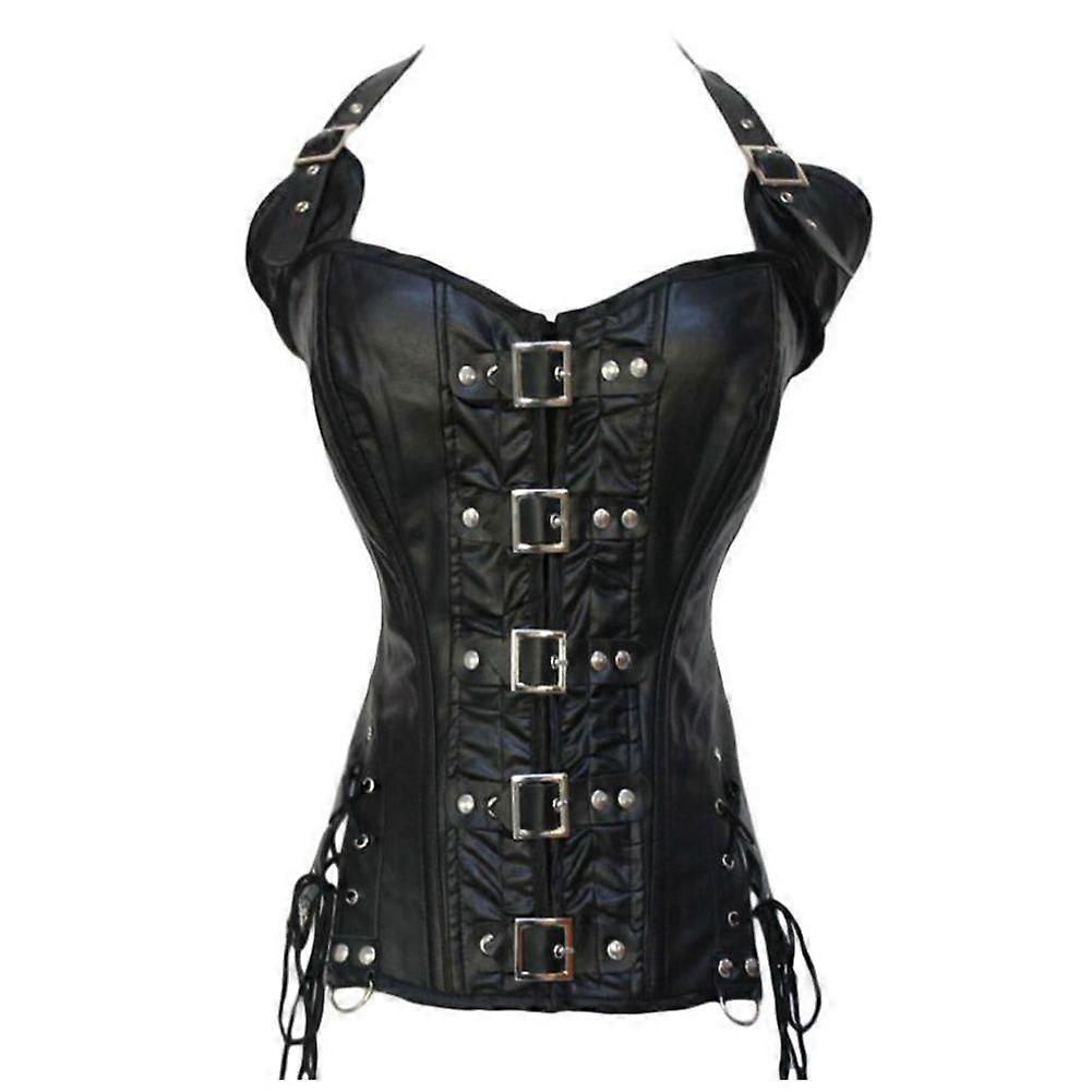 Gothic Retro Vintage Tapestry Steampunk Corset with Chain