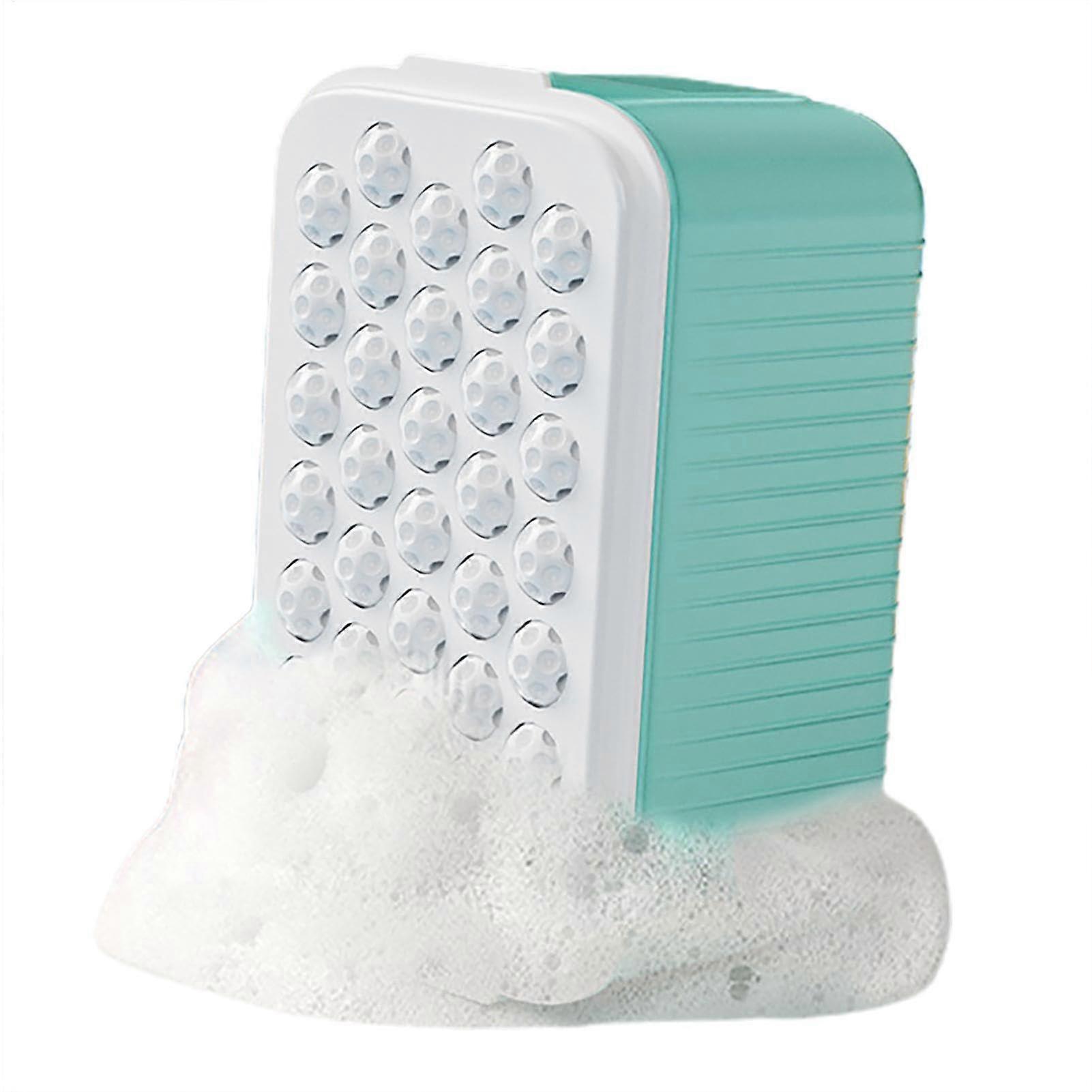 Soap Portable Soap Box Foam Boxes NonSlip Foam Drainage Soap Hand Washers for Dormitory Soap Dish Green