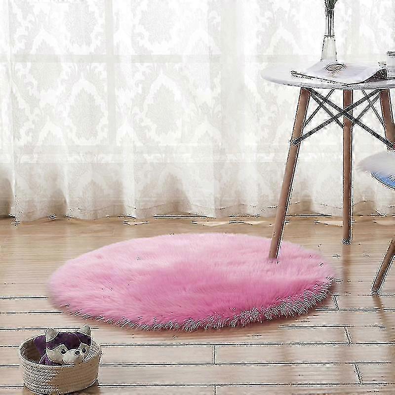 Soft Seat Cushion, Padded Cushion, Round Shaggy Rug, Cushion Pad for Home