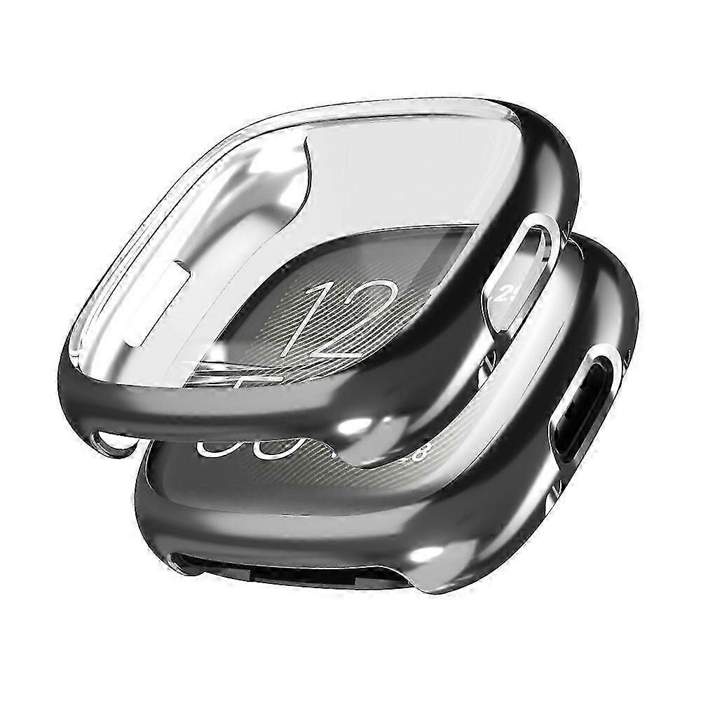 光沢のあるTPUフルプロテクトスクリーンプロテクターSoftケースカバーFitbit Versa 4