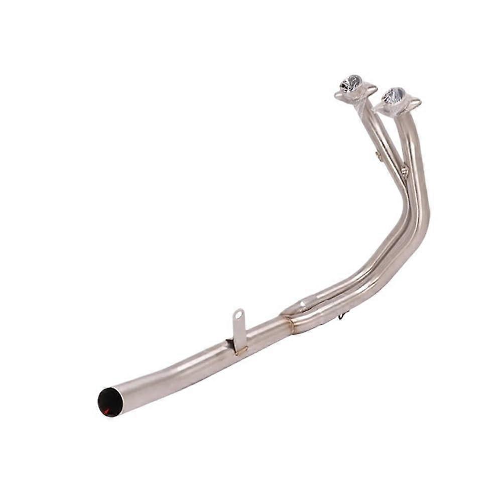 Exhaust Connecting Pipe For COLOVE 500X ZF500GY, MACBOR Montana XR5, 51mm Link Tube Front Mid Pipe, Type B Silencer