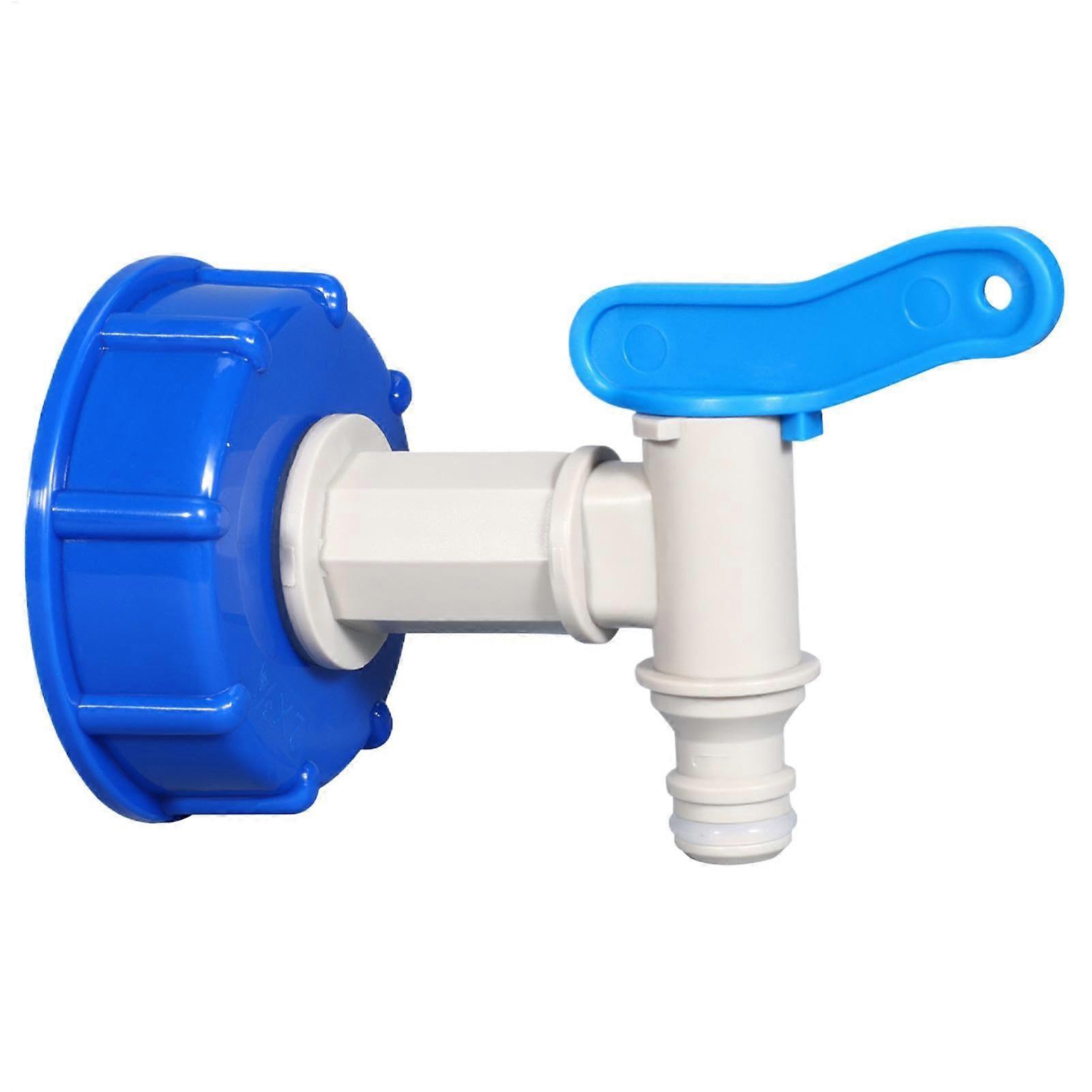Dead Valve Adapter, Hose Fittings, Connector, Tank Adapter, Tap Valve (Blue)