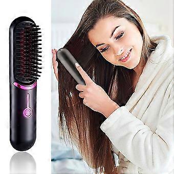HG Mini Piastra Per Capelli Senza Fili Piastra Per Capelli Portatile Con Ricarica USB Piastra Per Capelli Elettrica Negativa Per Le Donne