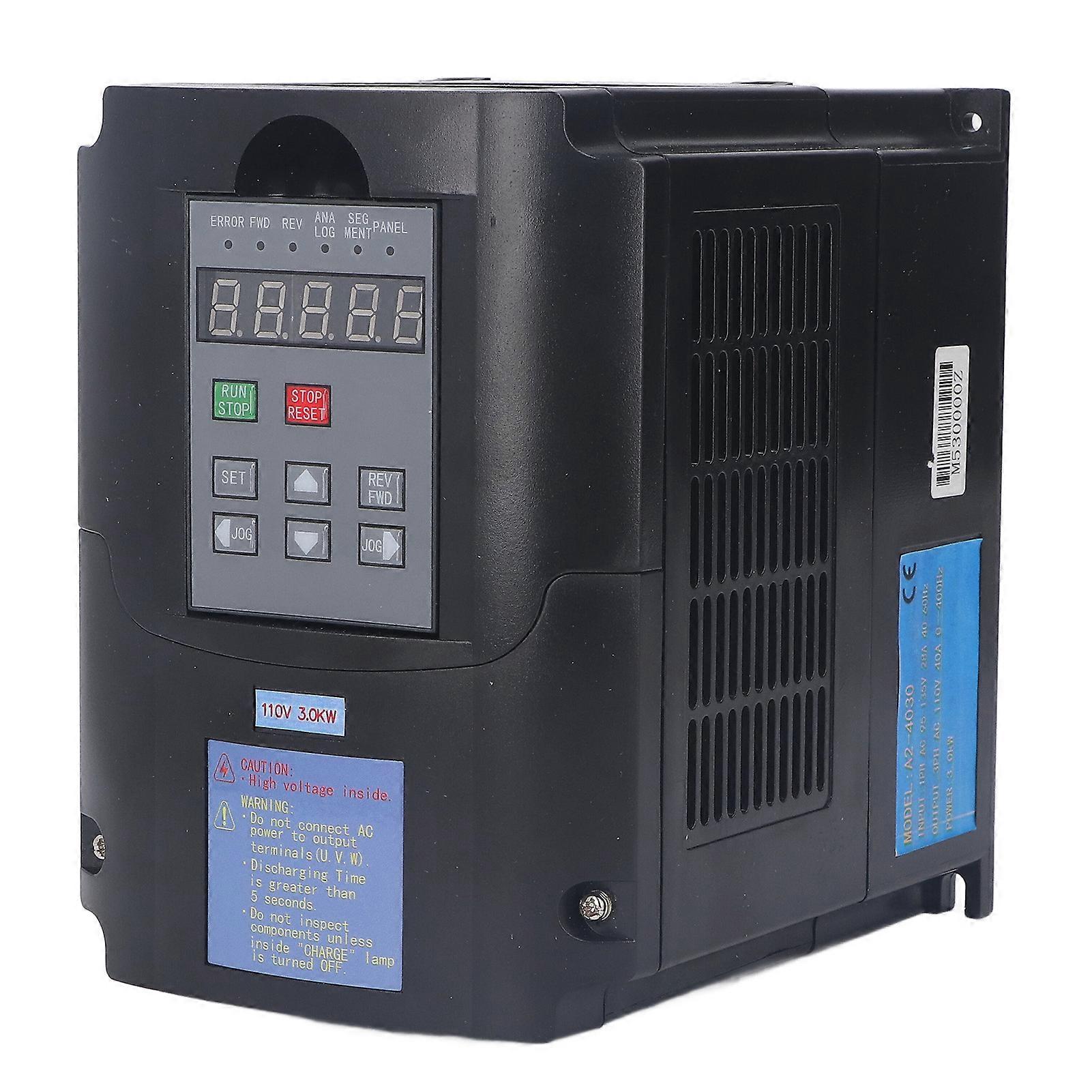 Variable Frequency Drive Inverter Speed Controller Converter Transformer 3KW 1 Phase AC95‑135V Input 3 Phase 110V Output