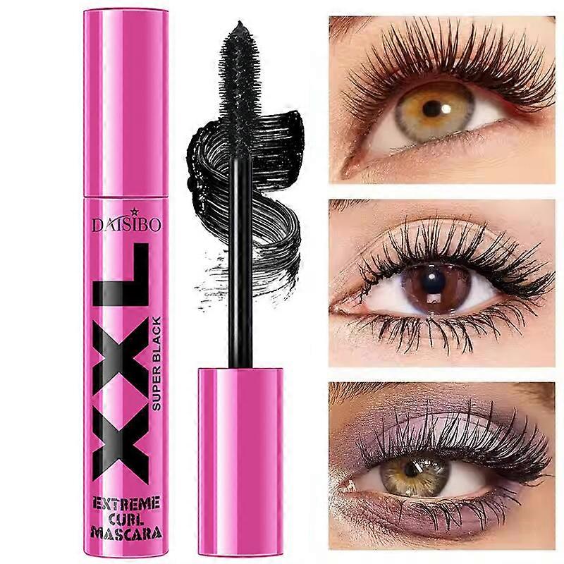 Waterproof Mascara,Lengthening Volumizing Curling,Smudge-Proof Long-Wearing,Black Eyelash Extension