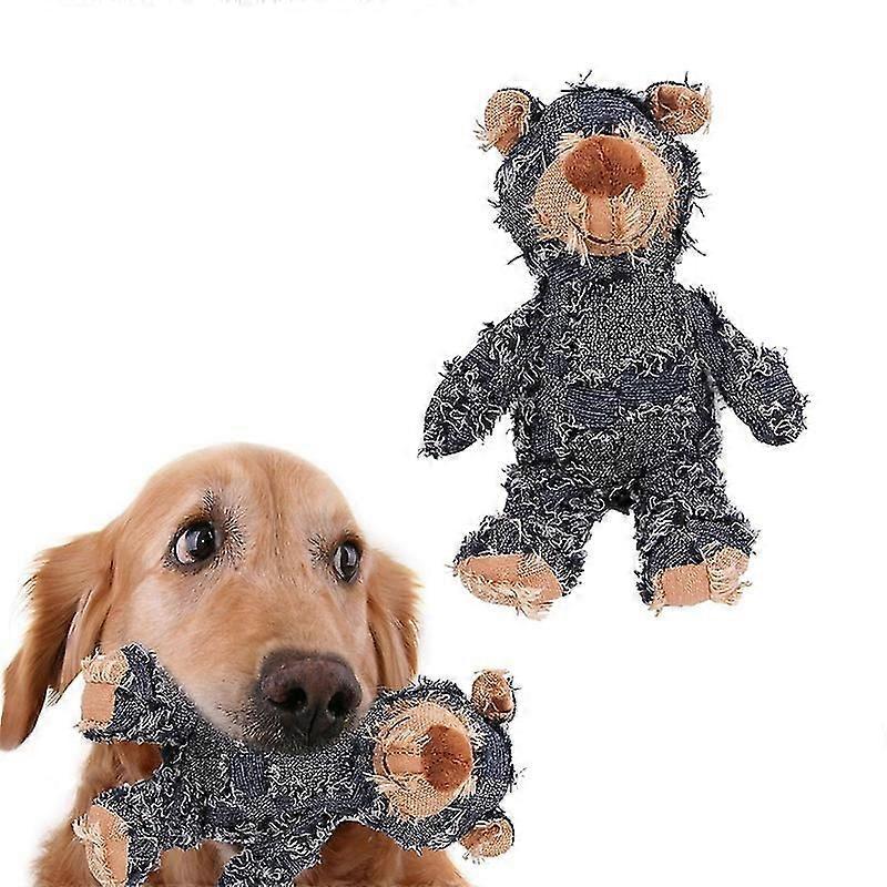Indestructible Robust Bear, Squeaky Extreme Bear Dog Toys For Heavy Chewers