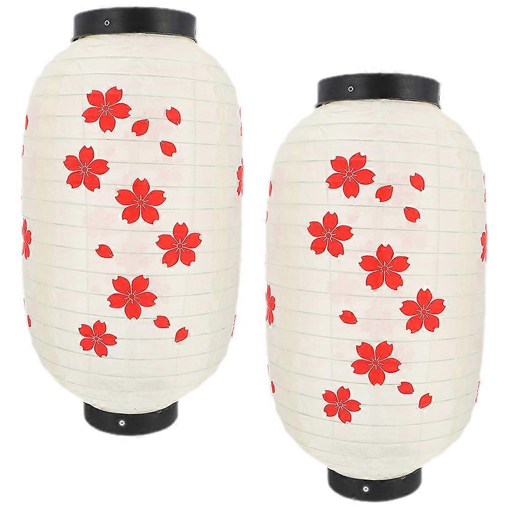 Cloth Lantern Decor Party Lanterns Decorations Outdoor Space White 2Pcs