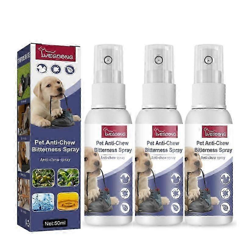 Natural No Chew Spray,Anti-Chew Bitterness Spray,Anti Chew Spray for Dogs,Anti Chew Deterrents,No Chew Spray for Puppies Prevent Licking,Pet Bitter An