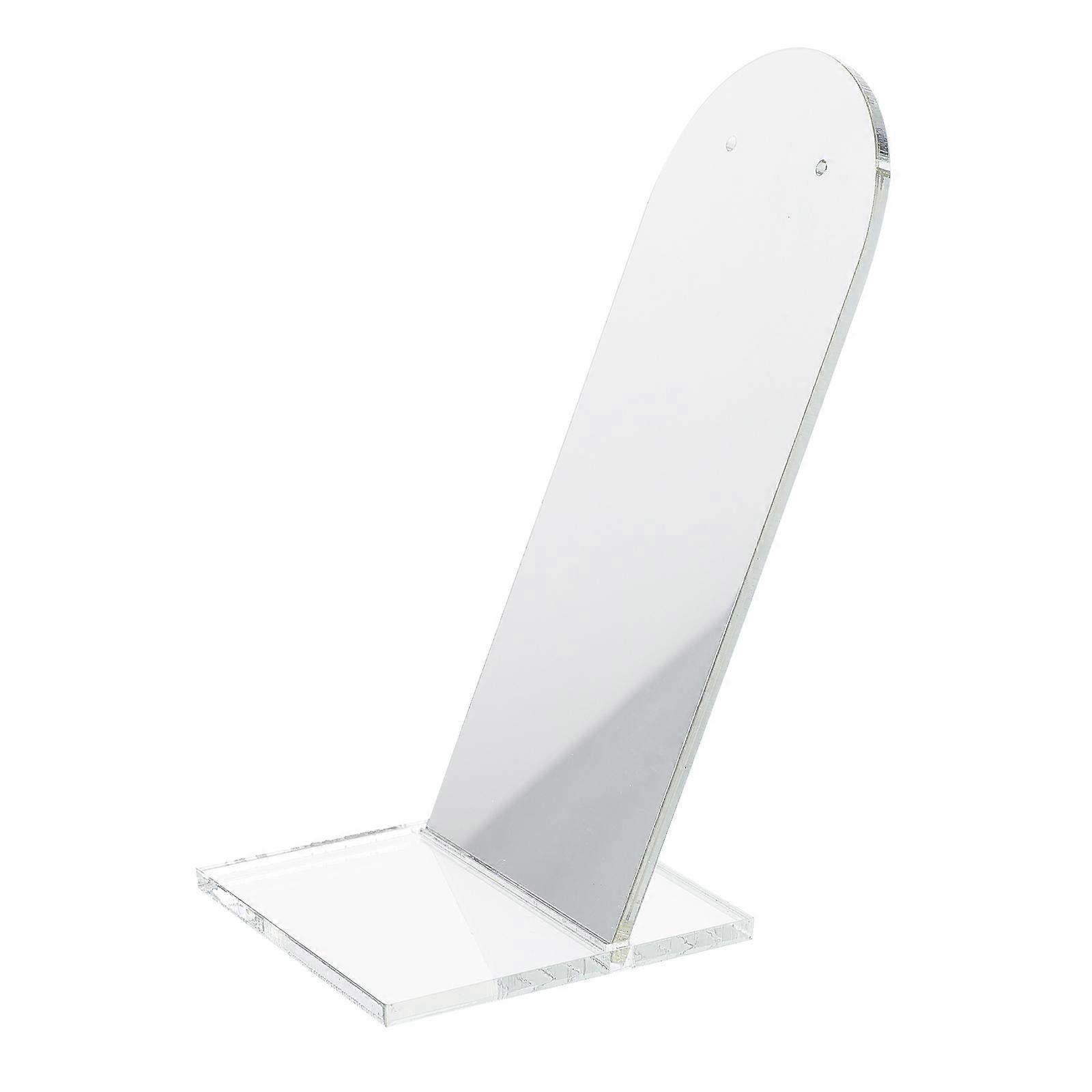 Photography Props Reflection Mirror Square Base High Profile Cosmetics Photography Posing Props Acrylics 3.93X2.36X2.36in 1Pcs