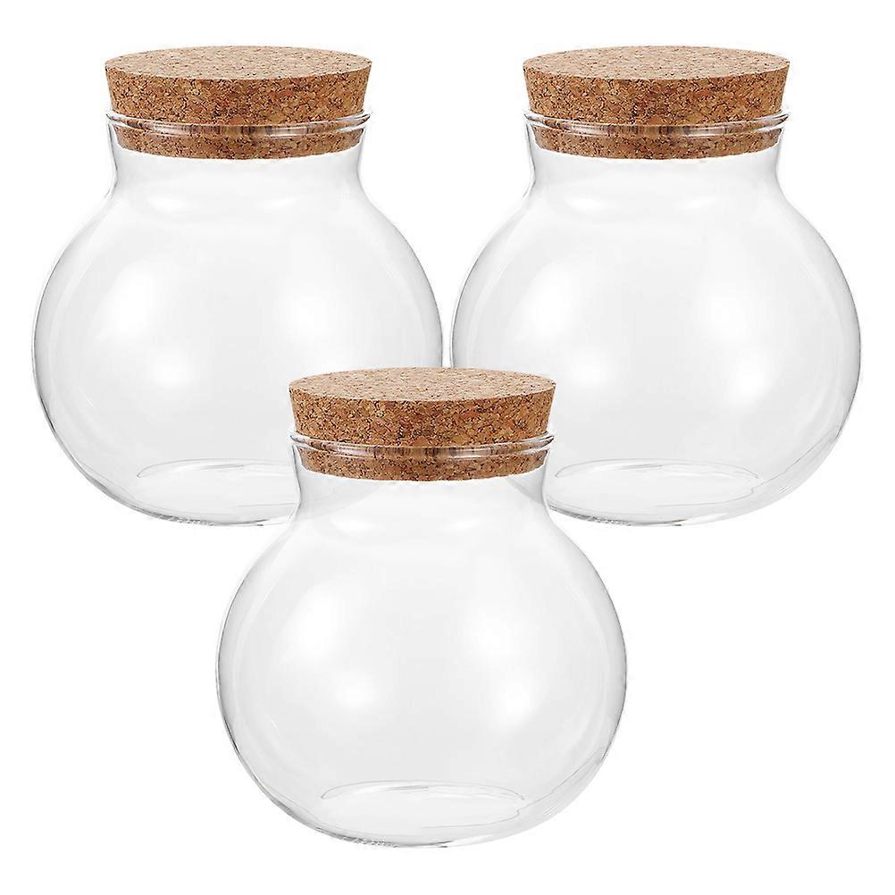 Glass Terrarium for Creative Moss MicroLandscape and Storage Use with Smooth Surface and