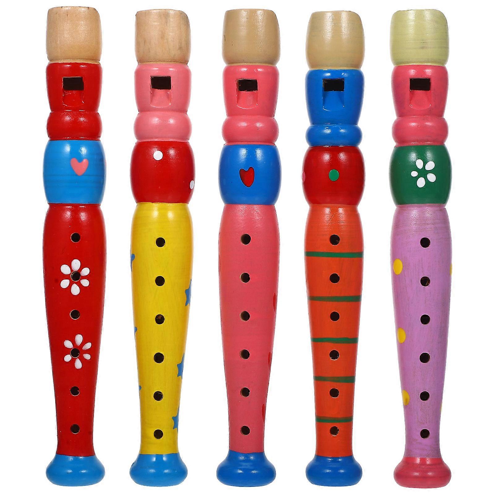 Child Recorders Recorder For Music Lovers Hand Coordination Development Wood Material 1Pcs
