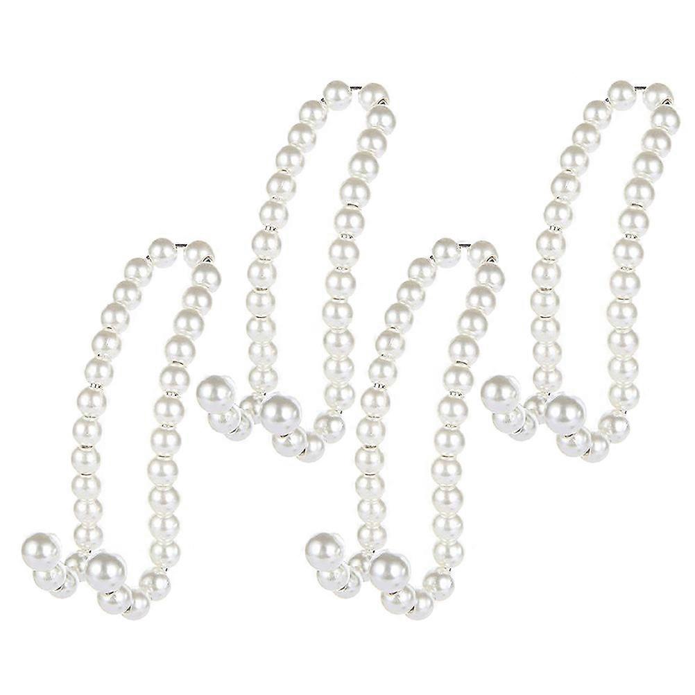 Stainless Steel Car Hooks Practical Design Pearl Shape Storage Heavy Duty Hanger 2Pairs