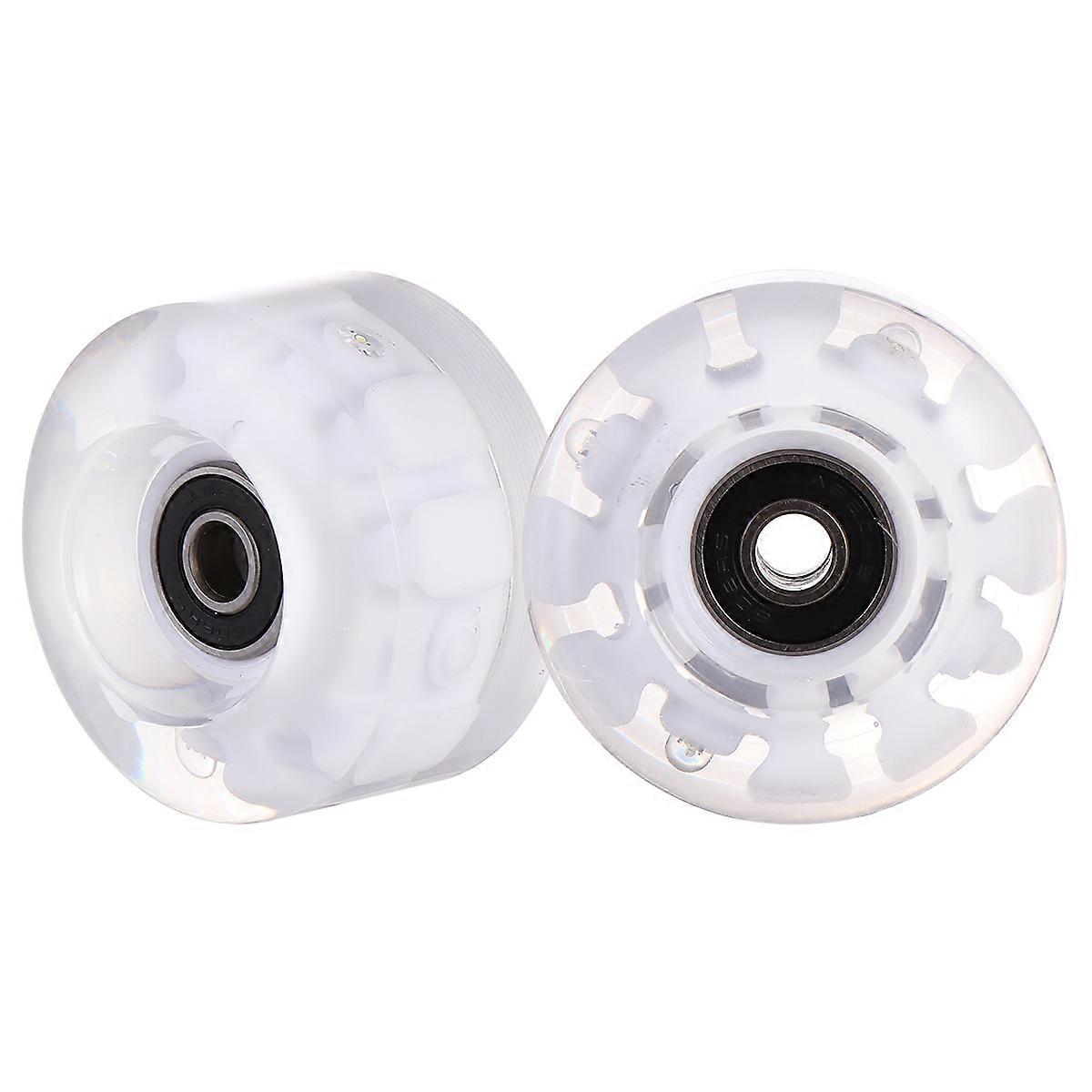 2pcs PU Wheels Roller Skating Wheels Skates Accessories with Bearing