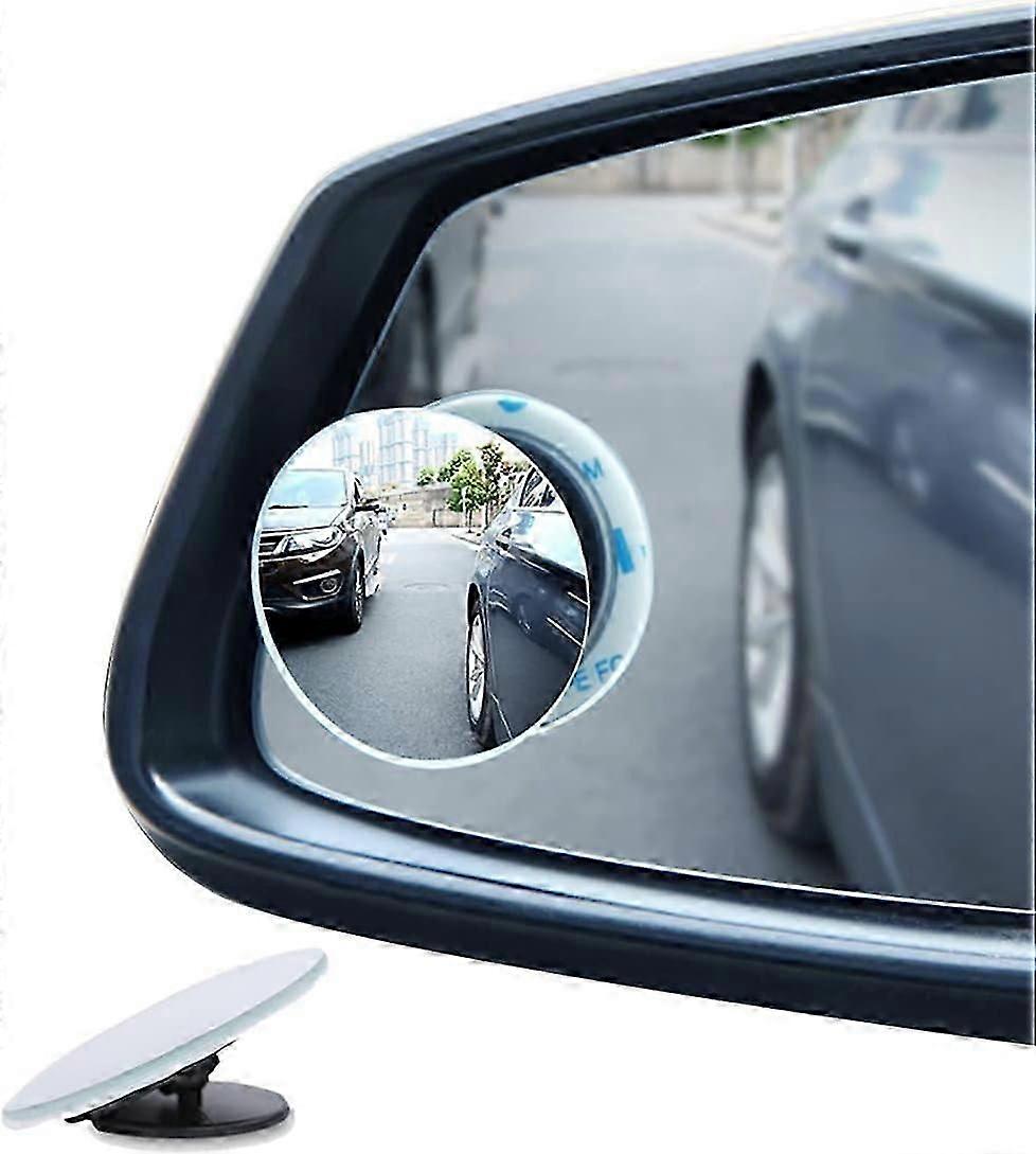 Blind Spot Mirrors For Cars - Waterproof 360Rotatable Convex Rear View Mirror For Universal Cars -2 Pack