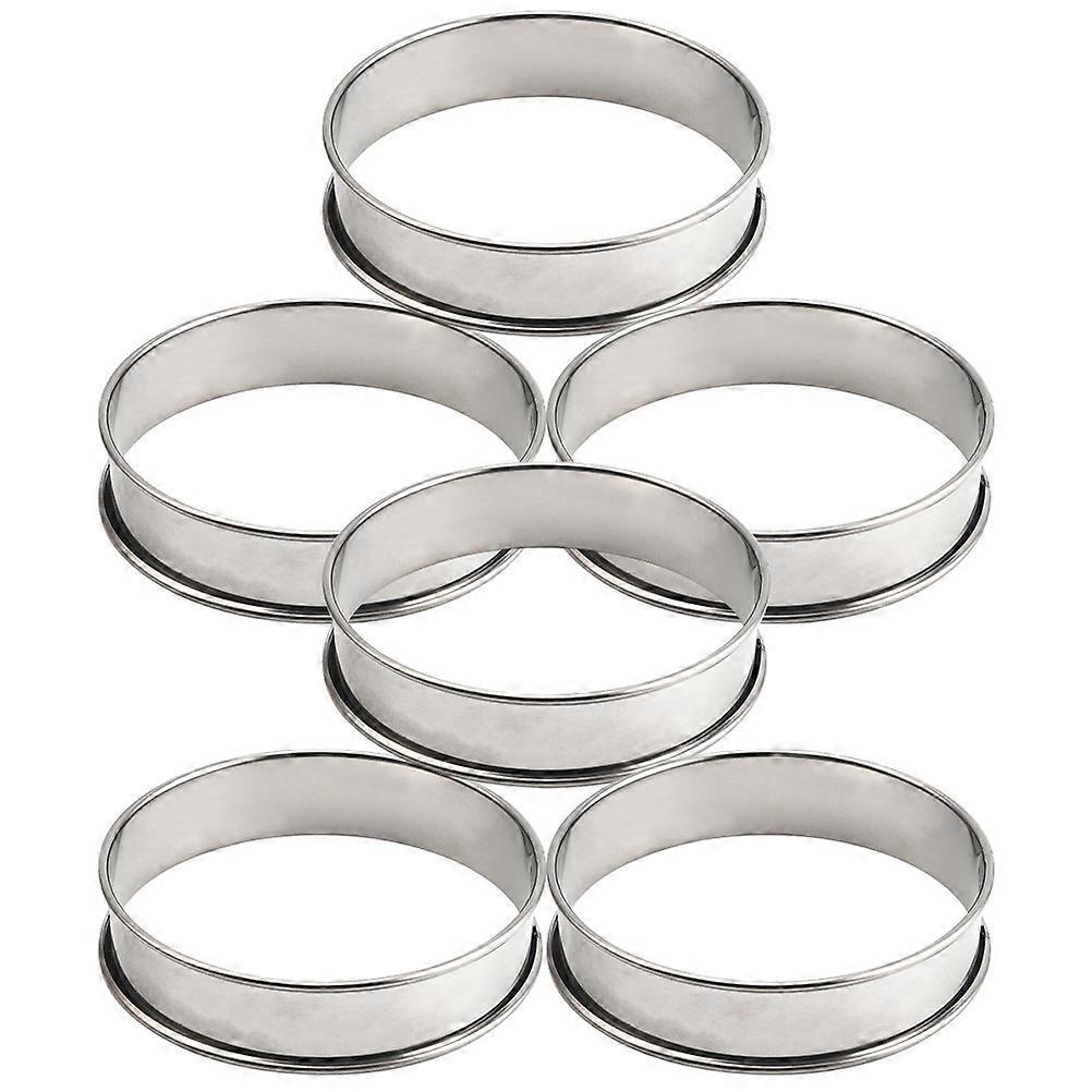 Stainless Steel Nonstick Mousse Mold for Kitchen Use Easy to Clean and Reusable 6 Pieces