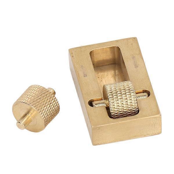 Leather Edging Tool Durable Brass High Strength Quick Oiling Easy Use Mini Leather Edging Roller for Leather Craft