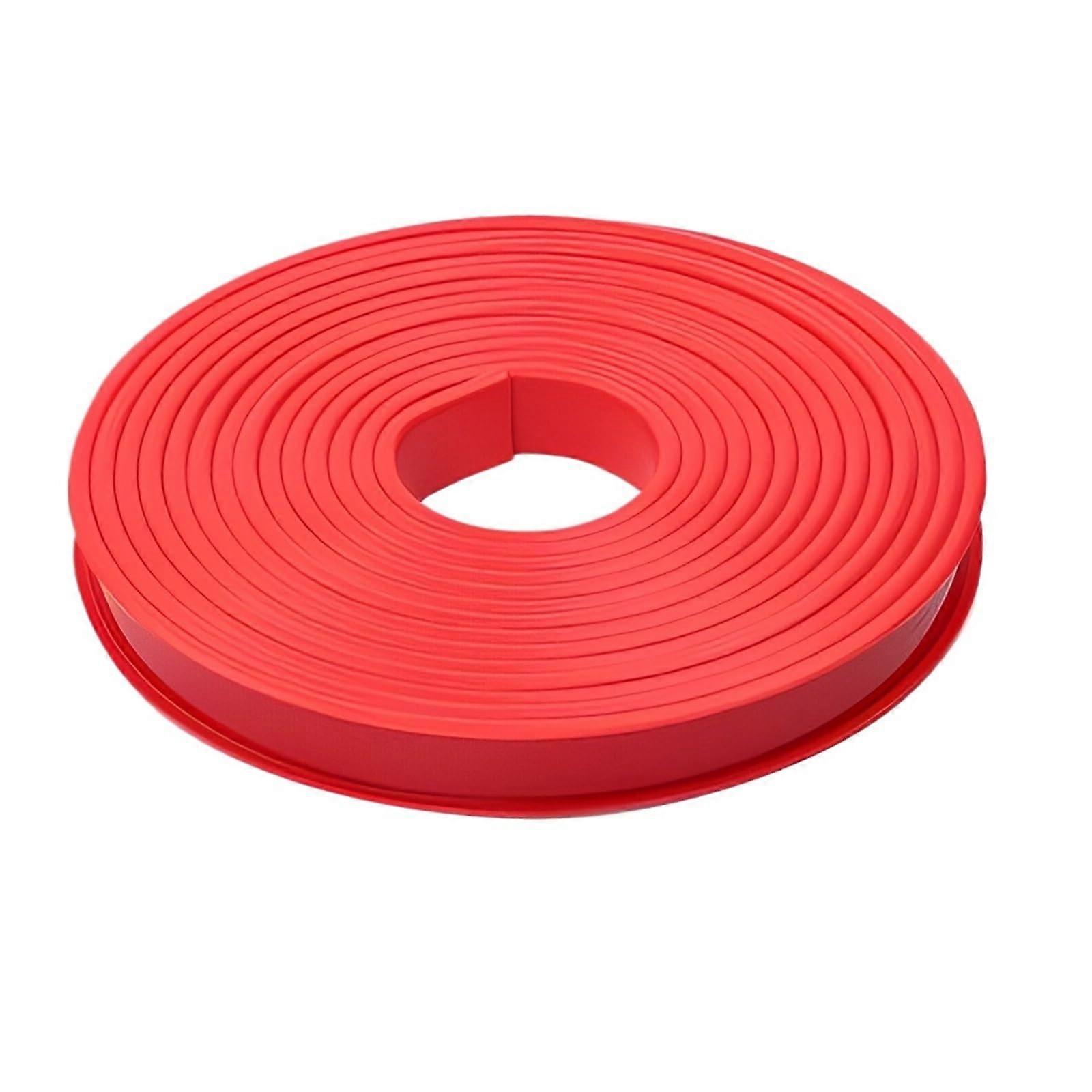 5 M Ushaped edge strips, Selfadhesive edge protector for faux furniture, TPE veneer, corner and edge protection, table cabinet (Red, 18mm) 18mm Red