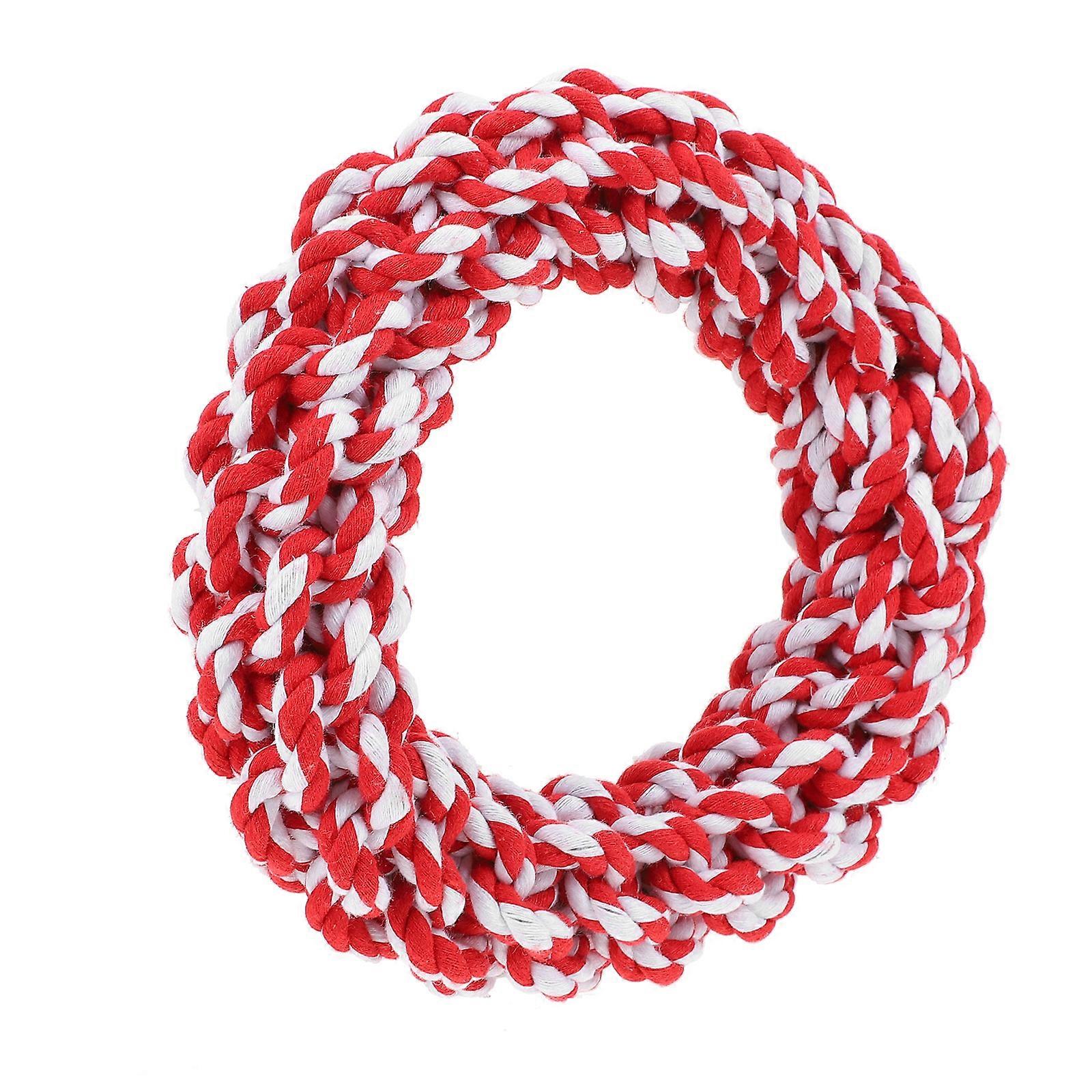 Dog Bite Rope 1Pc For Big Dog Owners Loneliness Reduction Travel Molar Teeth Clean Cotton Rope Durable Design