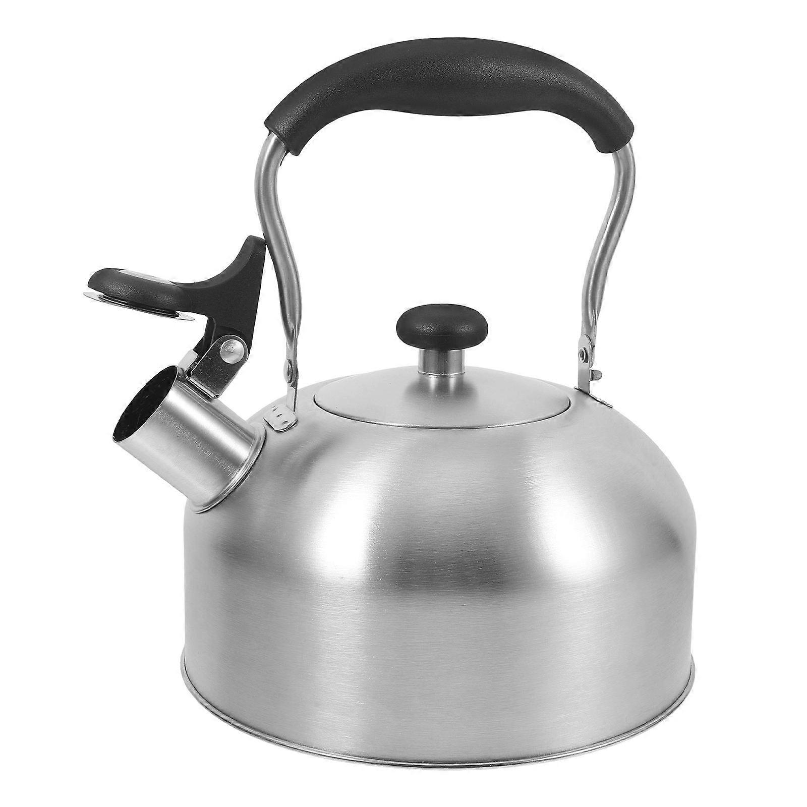Whistling Teapot Stainless Steel Home Use Gas and Electric Stoves Silver 7.15X7.15X5.31IN Boiling Water 1Pack