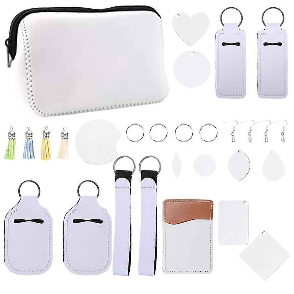 Pouch Bag Heat Transfer Accessory Handmade Make Up Bag For Craft Enthusiasts Rectangle 19x8.9cm Diy Craft 1 Set