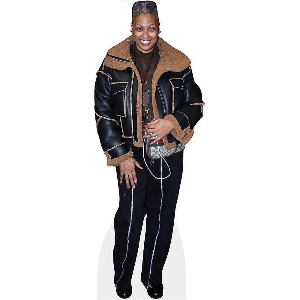 Katina Fields (Coat) Cardboard Cutout (lifesize OR mini size). Standee. Stand Up.