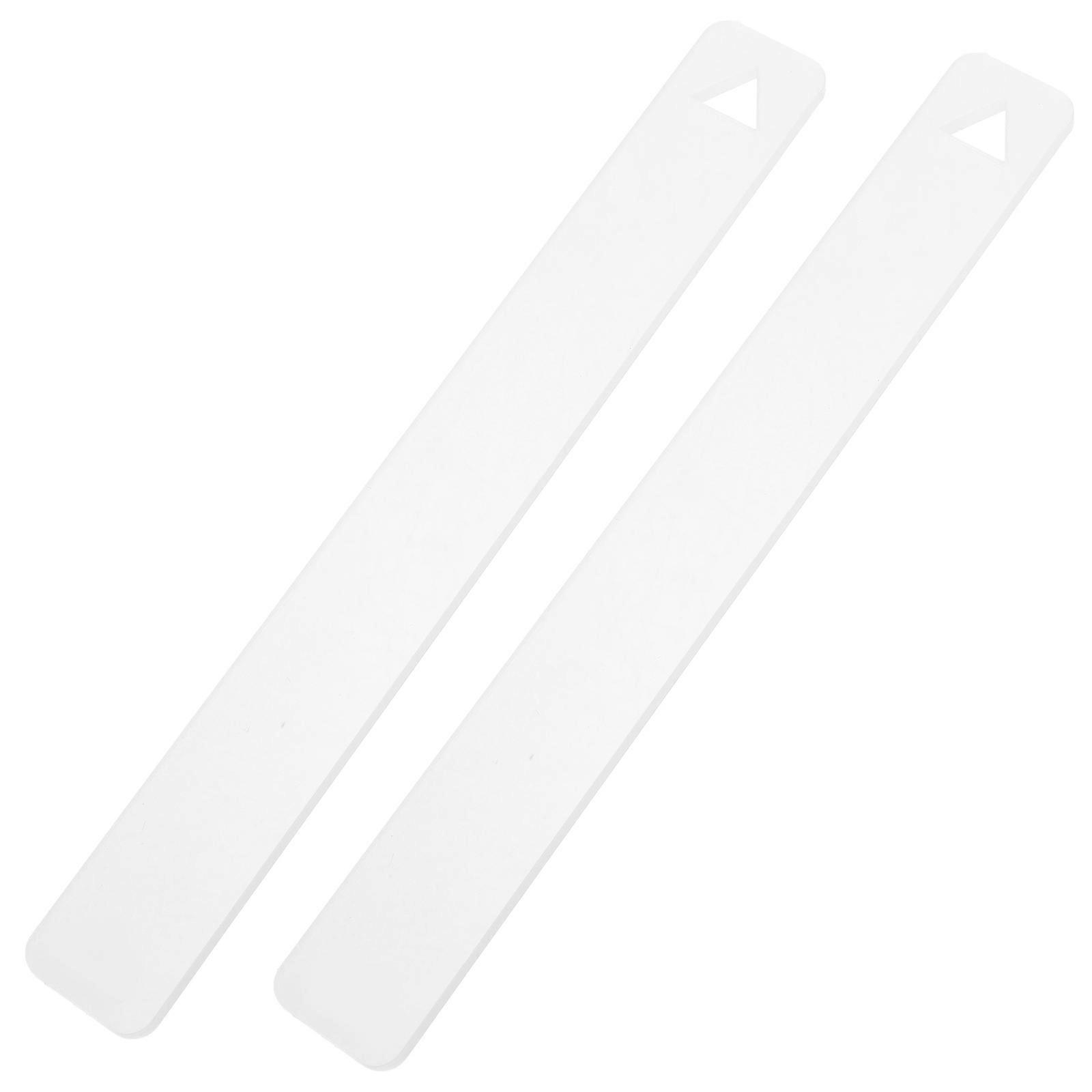 Transparent Acrylic Clay Thickness Ruler for Uniform Depth Control in Polymer Clay Projects