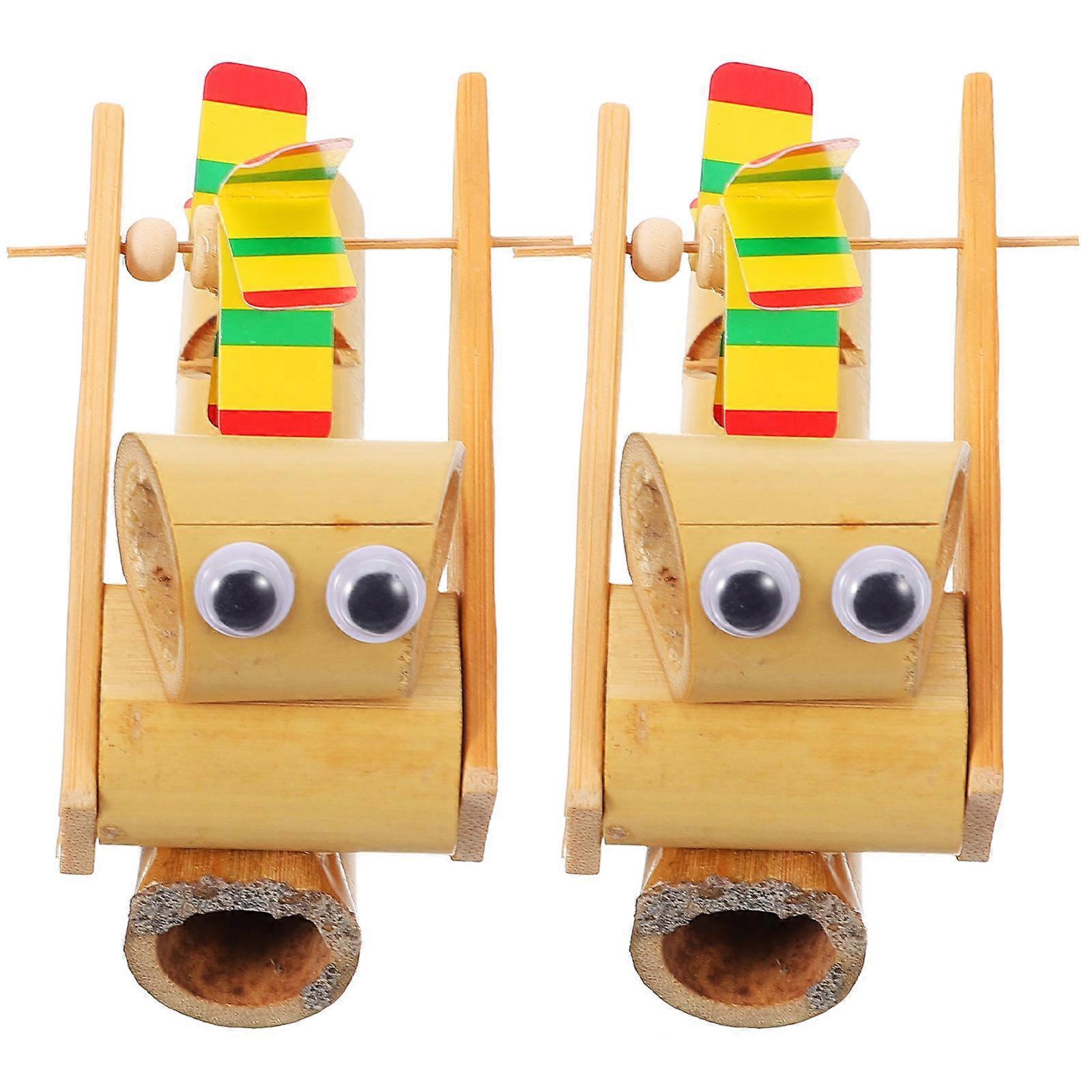 Interactive Bamboo Whistle Toys 2Pcs For Kids Fun And Creativity Cultivation In Holiday Celebrations