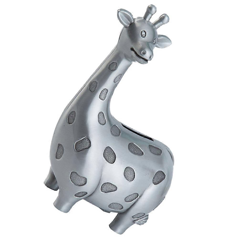 Retro Alloy Giraffe Money Bank – Decorative Coin Jar for Home Decor, Animal Shaped Piggy Bank with Elegant Vintage Design, Perfect for Christmas