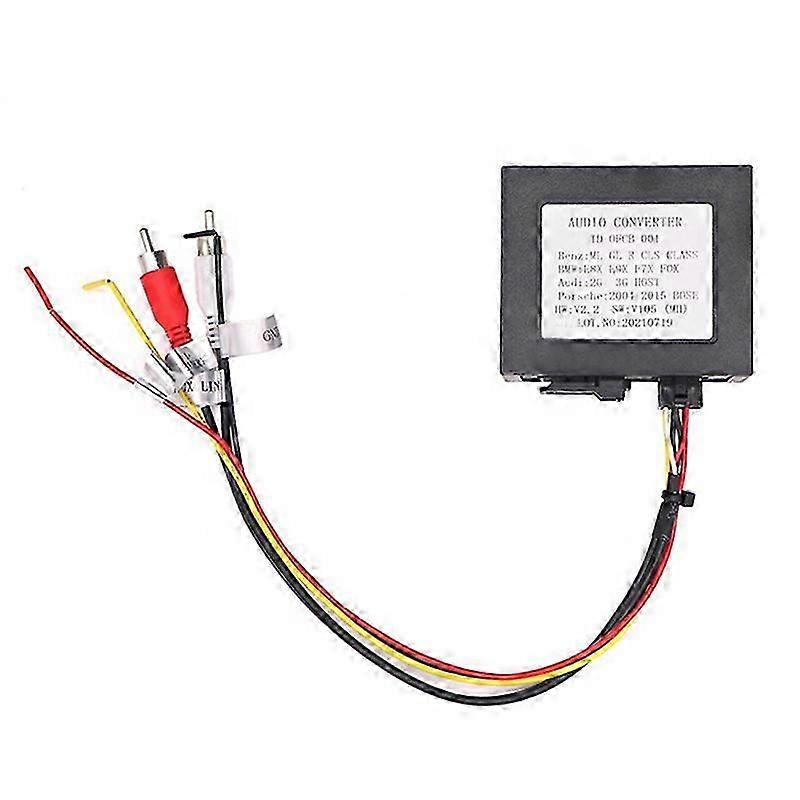 Stereo Fiber Optical Radio Decoder Amplifier Adapter Box For