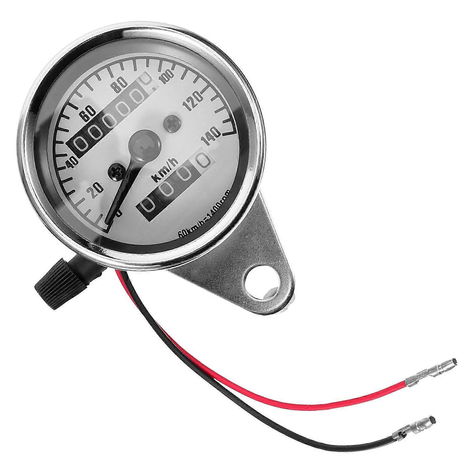 It looks like you're referring to a **motorcycle speedometer gauge** description or possibly drafting a product title or listing. Here's a refined