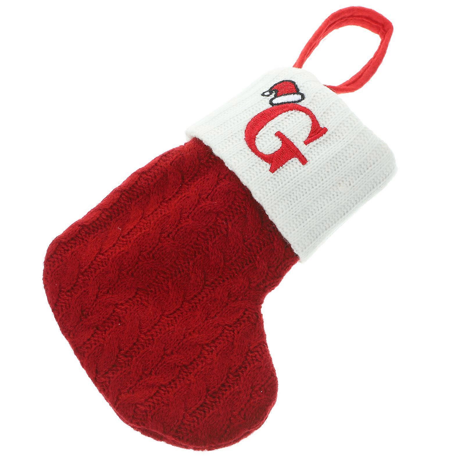 Festive Stockings Decor, Classic Letter Design, Adds Warm Atmosphere to Rooms
